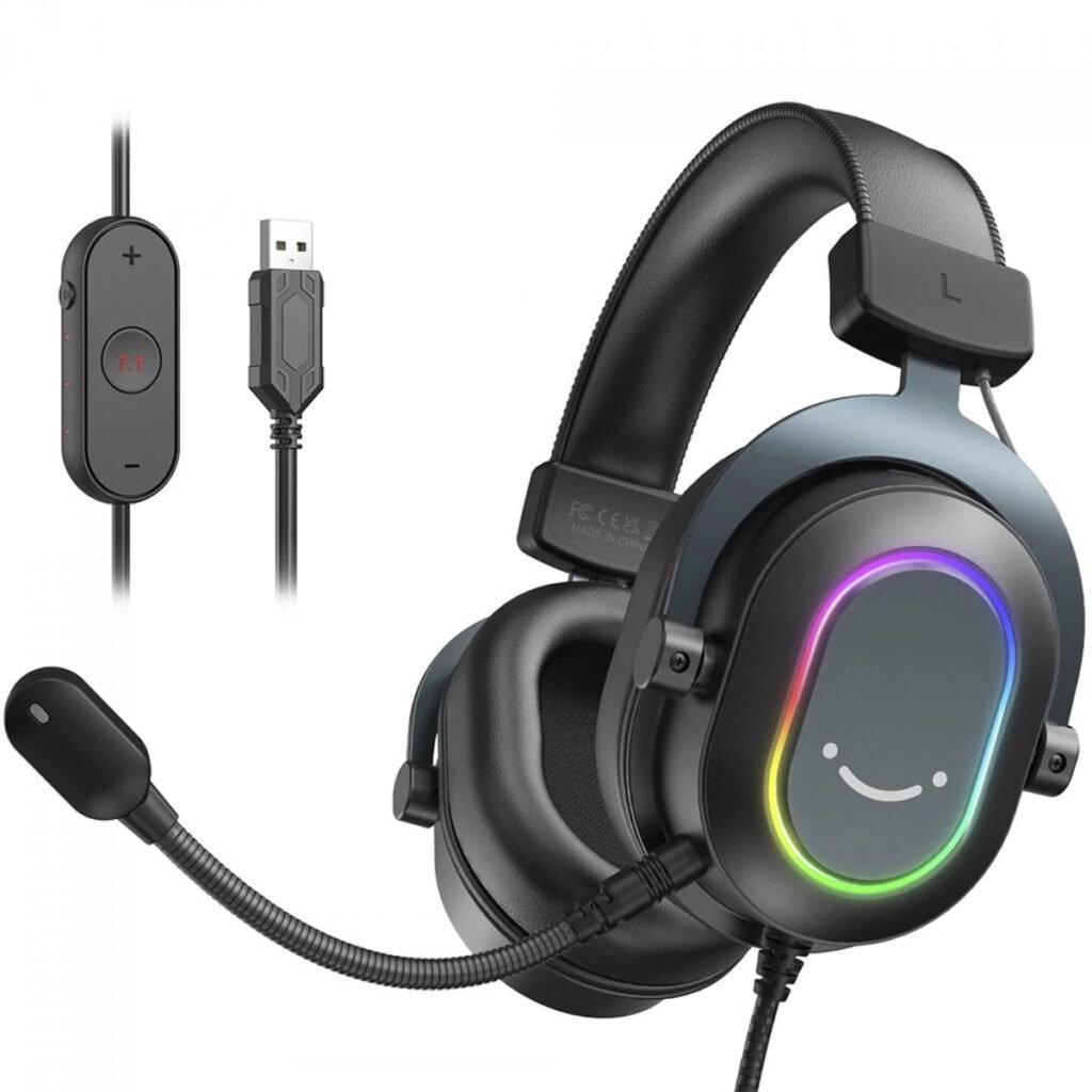 Fone de ouvido com microfone headset games fifini H6